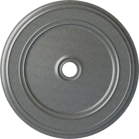 Ekena Millwork Classic Ceiling Medallion (Fits Canopies up to 5 1/2"), 41 1/8"OD x 4"ID x 2 1/8"P, Platinum CM41CLPLS
